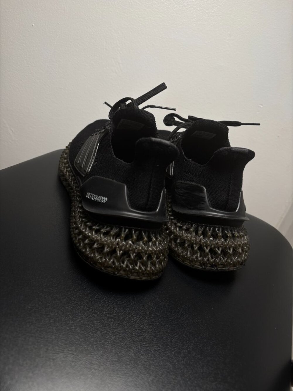 adidas Ultra 4D "Triple Black" Sneakers - Picture 3 of 9